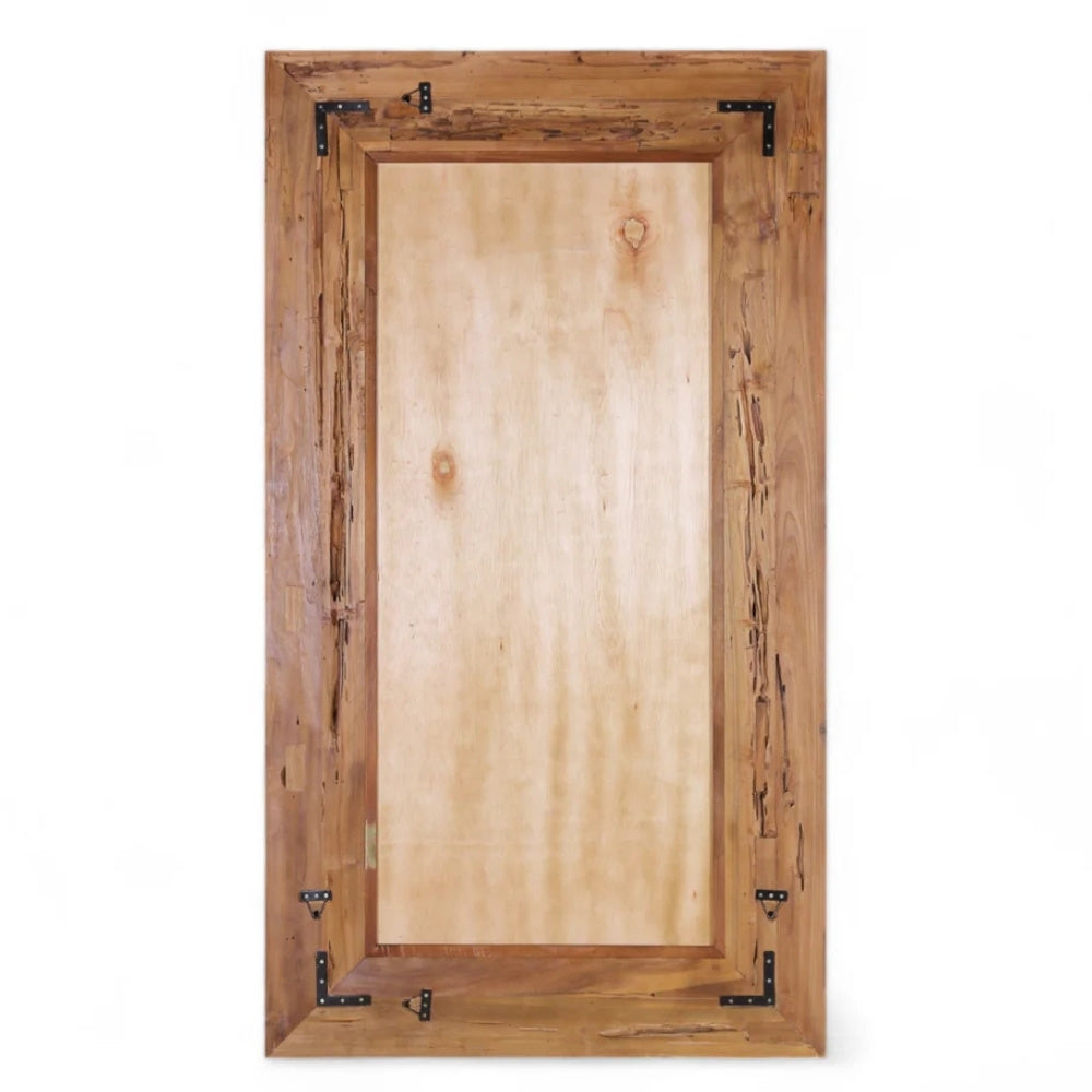 Individueller Spiegel KING ca.180x100cm recyceltes Teak Wandspiegel