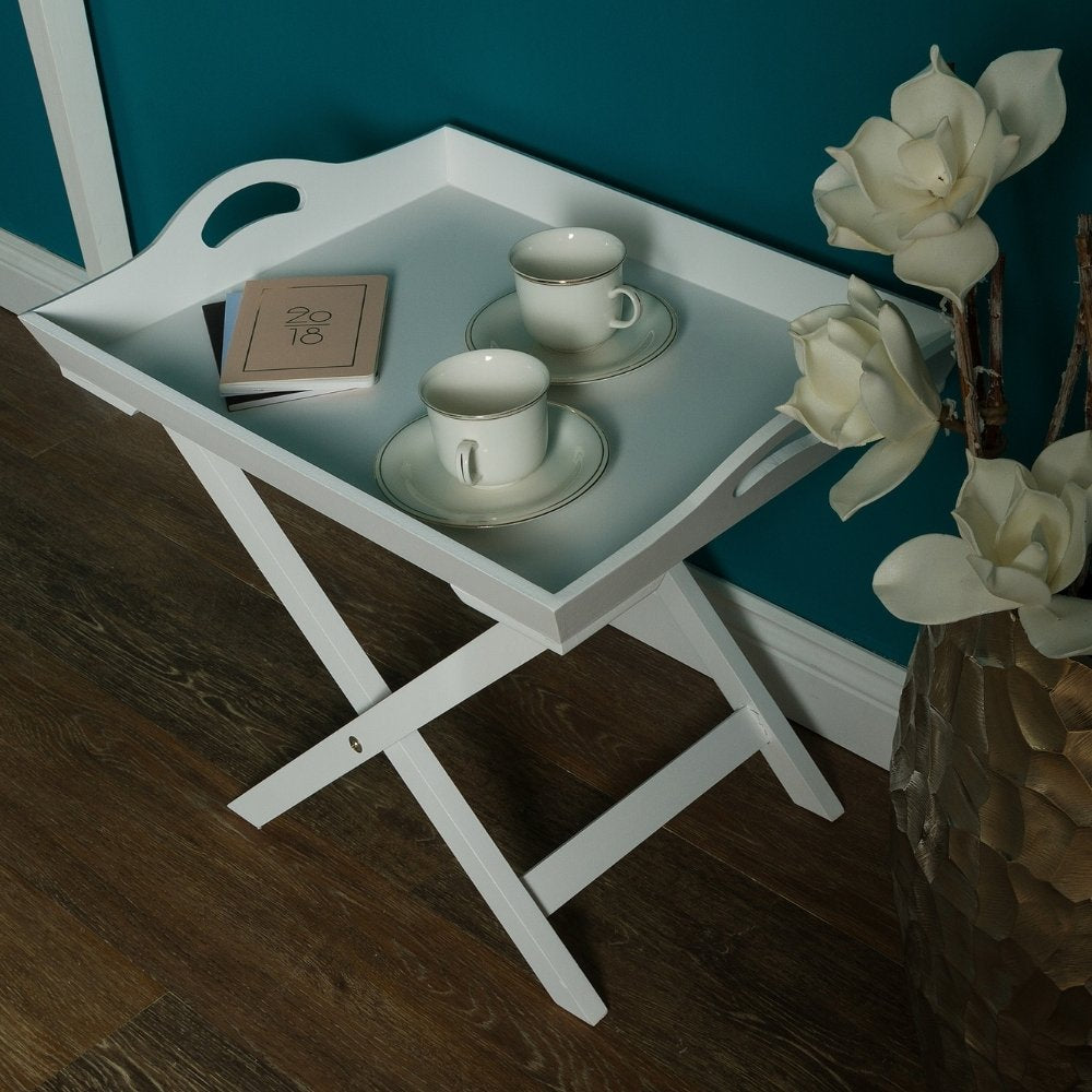 Tabletttisch GIGI weiss 57cm Landhaus