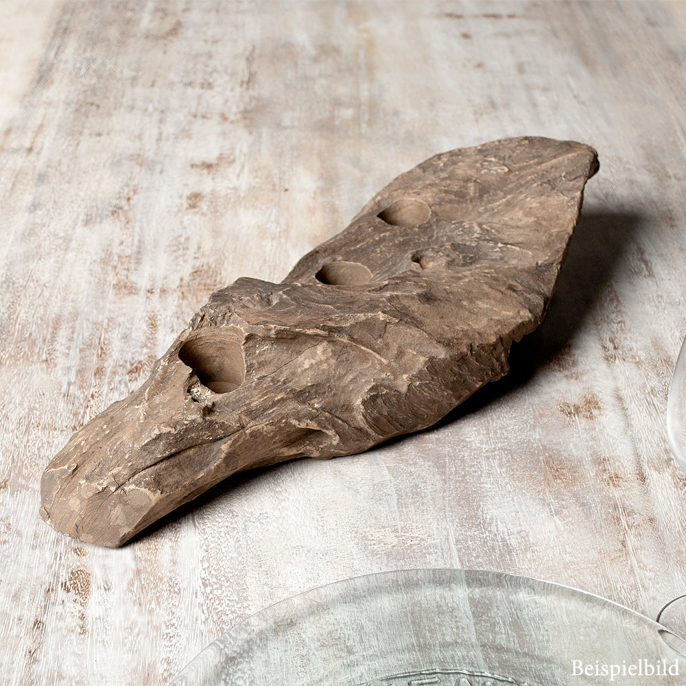 Teelichthalter BRANCH ca. 50cm Jati-Holz