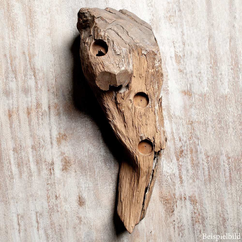 Teelichthalter BRANCH ca. 50cm Jati-Holz
