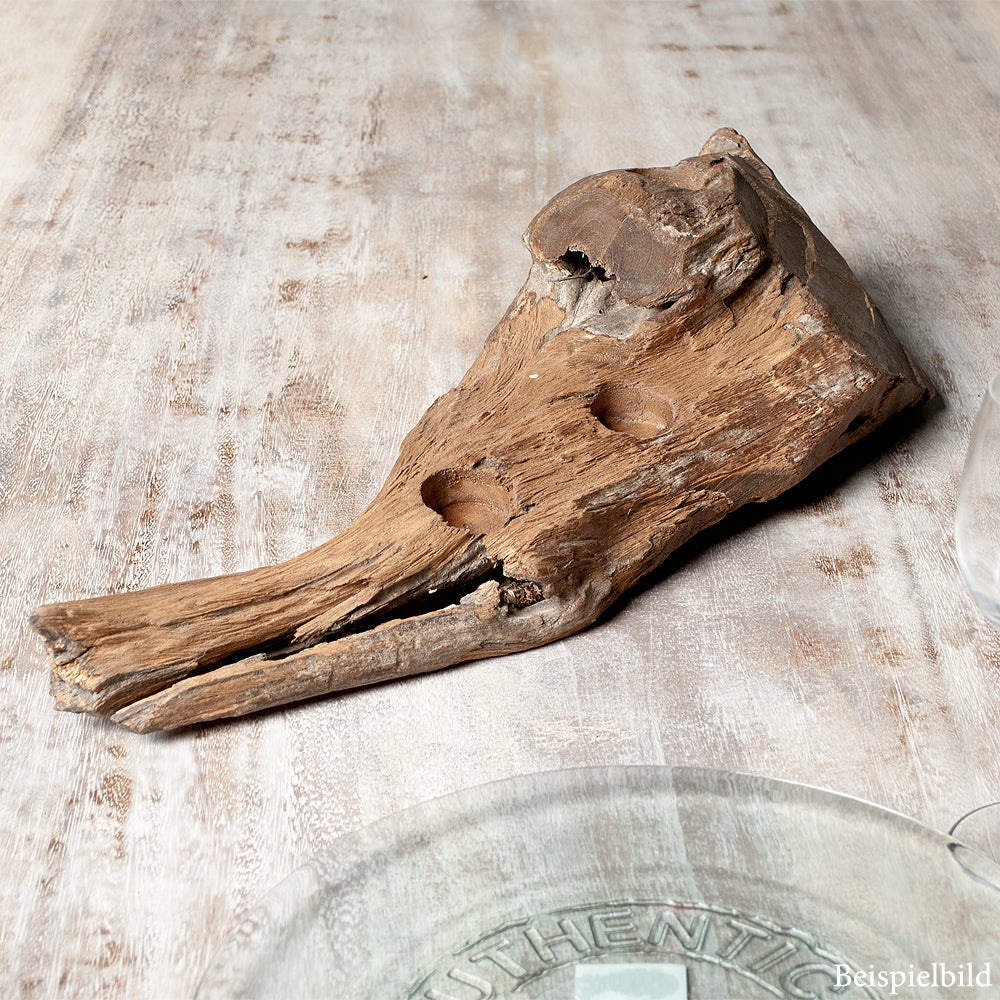 Teelichthalter BRANCH ca. 50cm Jati-Holz
