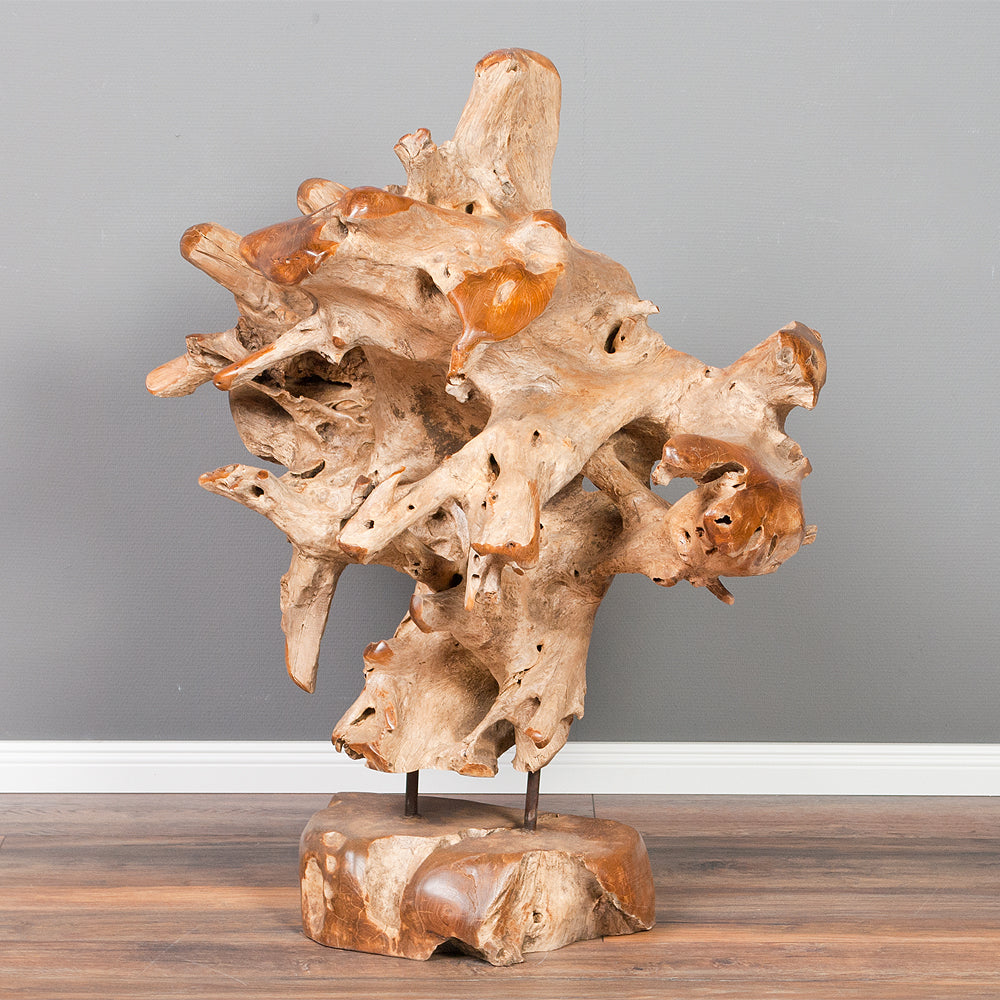 Abstrakte Teakwurzel Skulptur ARCA