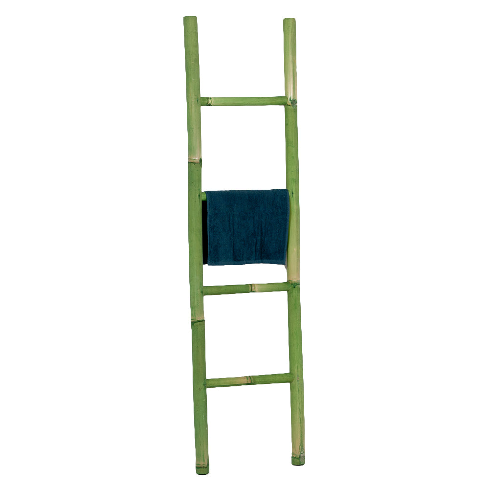 Bambus Deko-Leiter BAMBOO Green H150cm