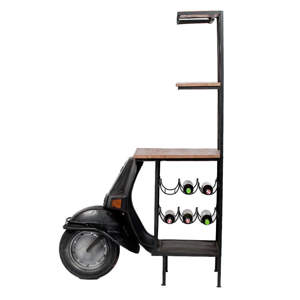 Bar Regal SCOOTER Vintage-Schwarz ca. H168cm