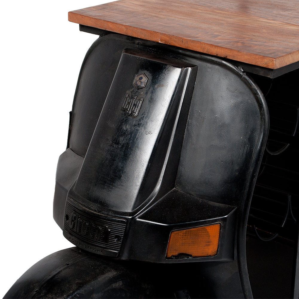 Bar Regal SCOOTER Vintage-Schwarz ca. H168cm