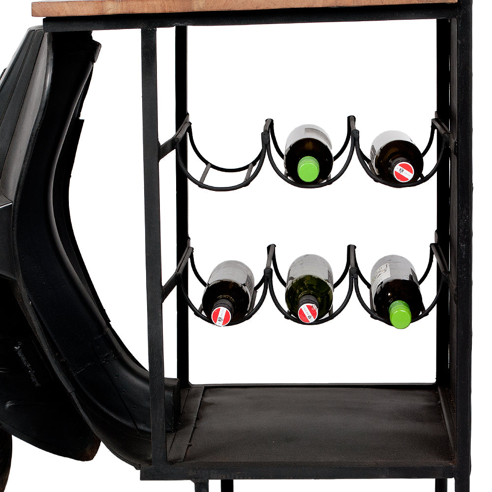 Bar Regal SCOOTER Vintage-Schwarz ca. H168cm