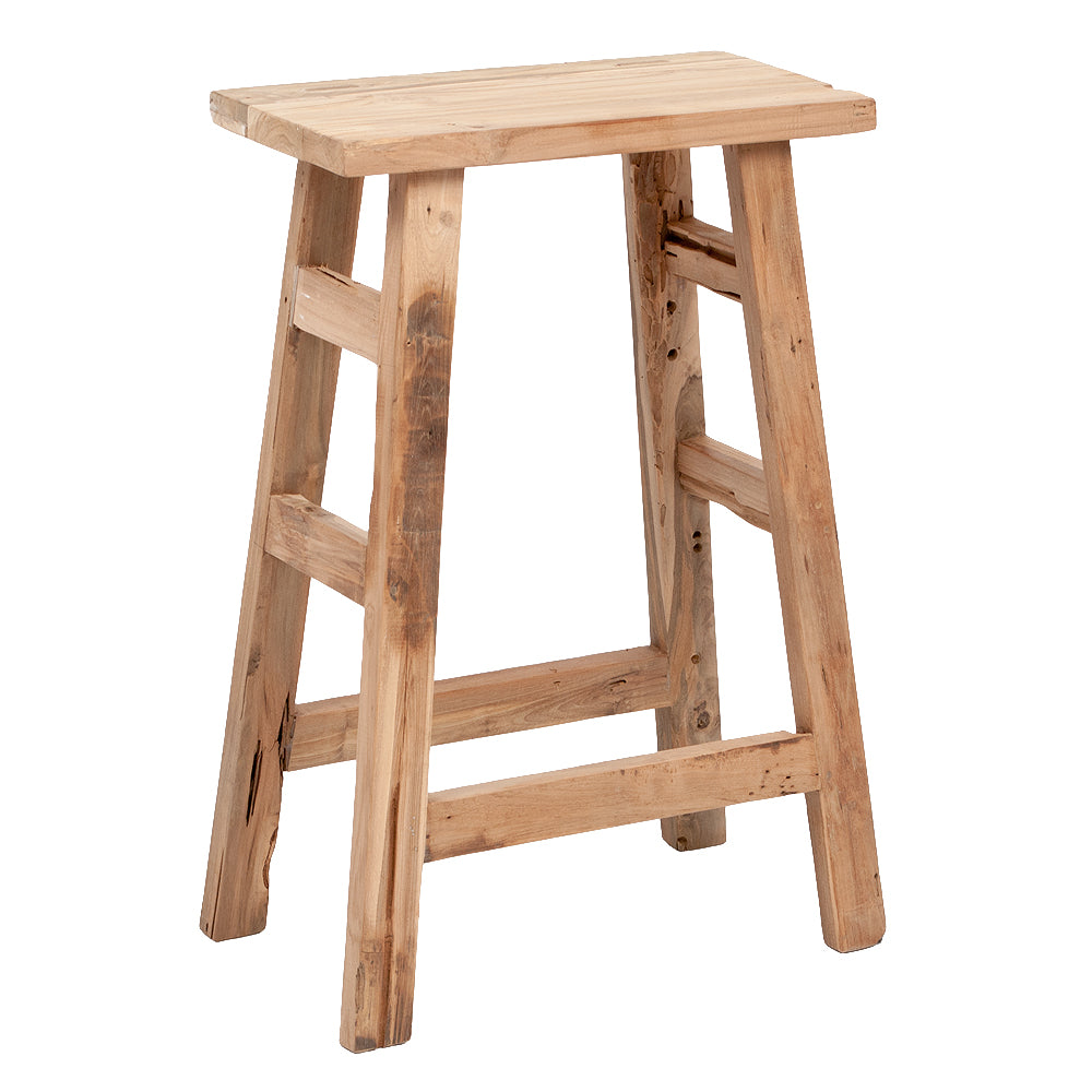 Barhocker GEMI ca. H75cm Recycled Teak Natural