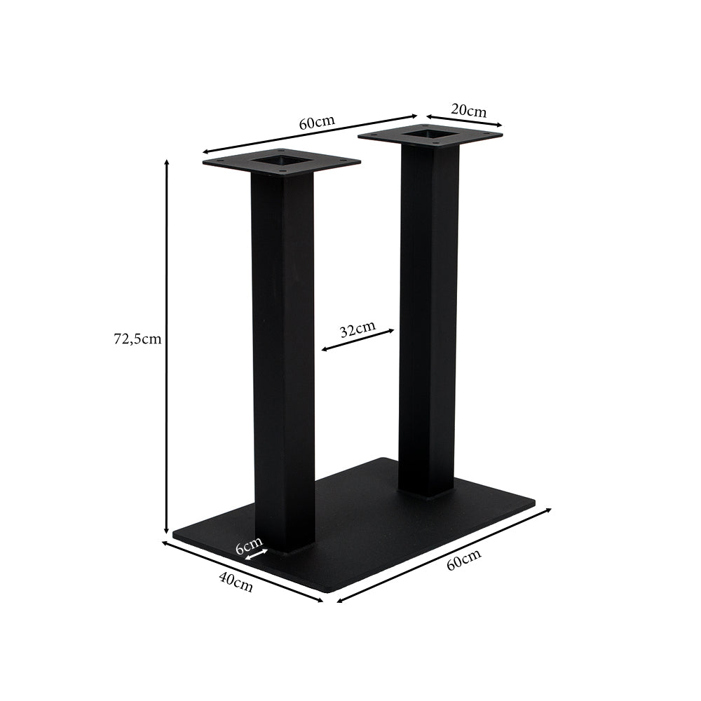 Bartischfuß BISTRO-2 ca. H72,5cm Schwarz