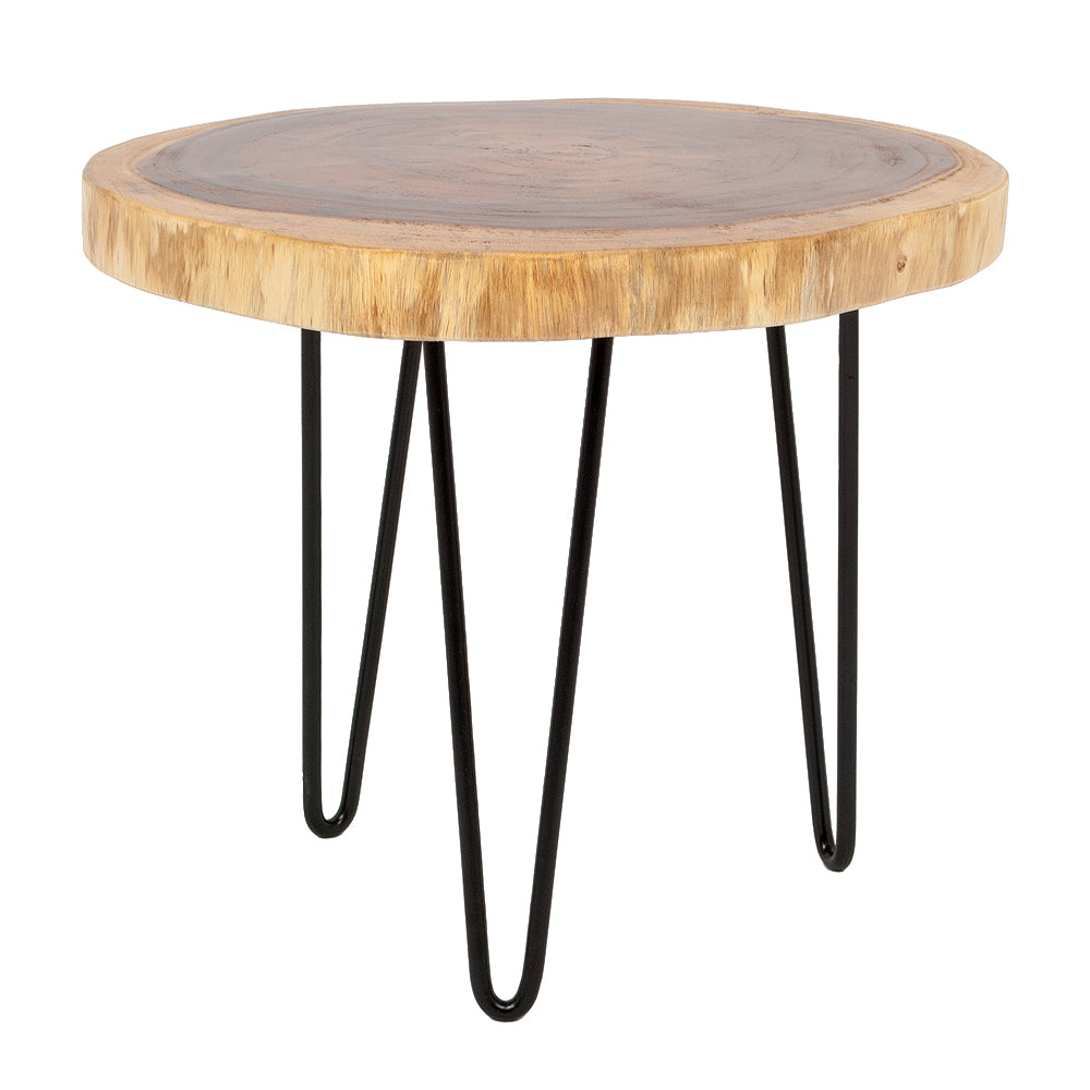 Massivholz Beistelltisch GORDO-M Natural Suar