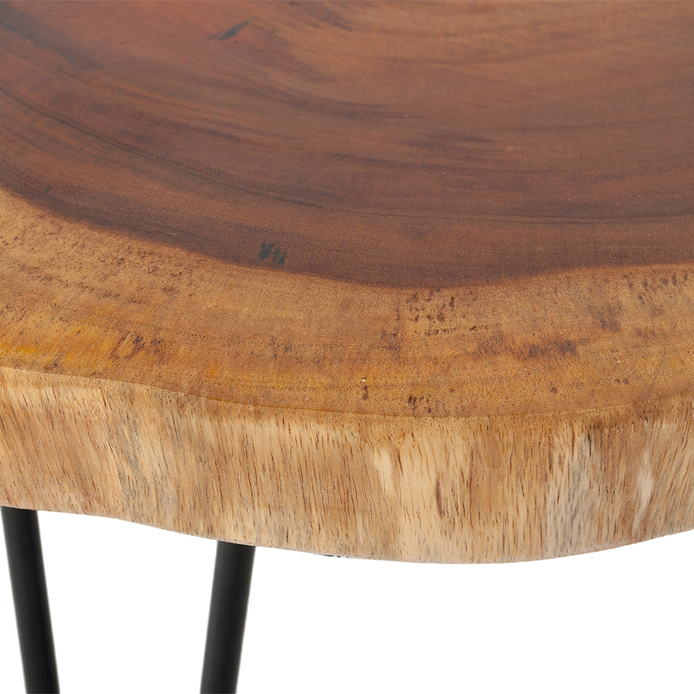 Massivholz Beistelltisch GORDO-M Natural Suar
