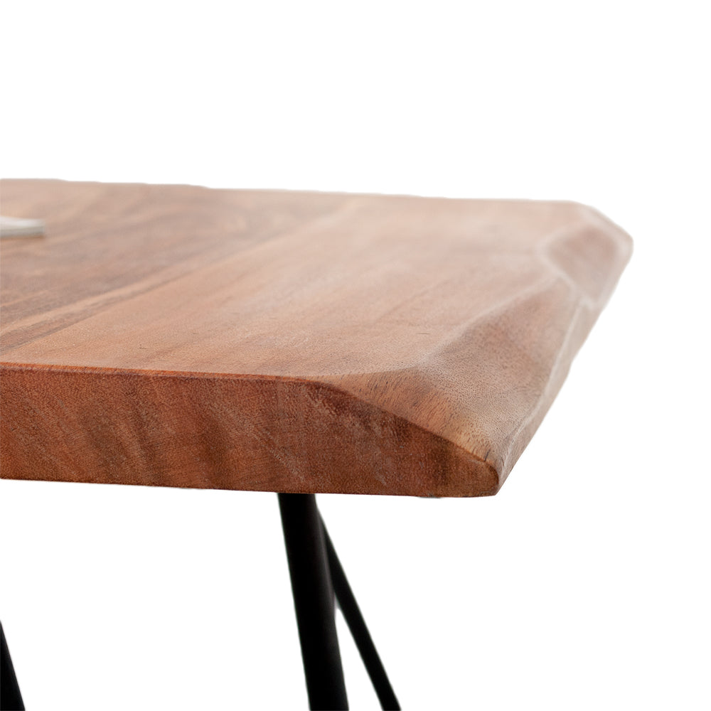 Beistelltisch VARGO ca. 60x60cm Akazie Natural-Brown-R