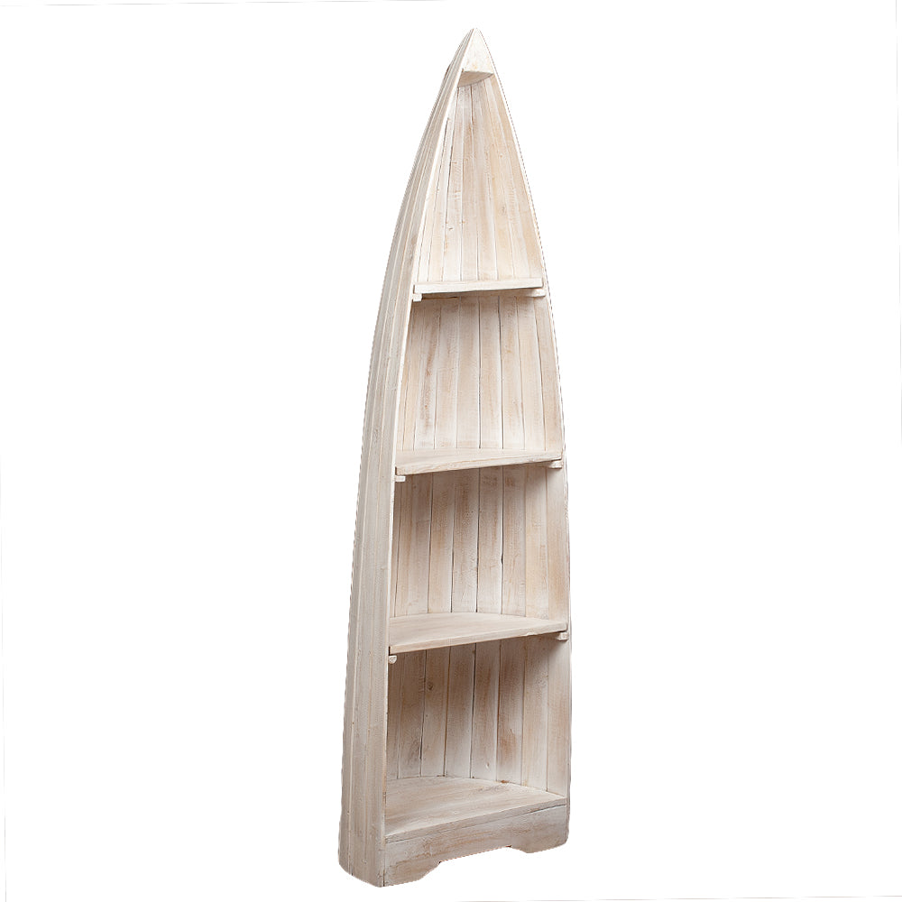 Bootsregal BALI White Wash Albasia ca. H200cm