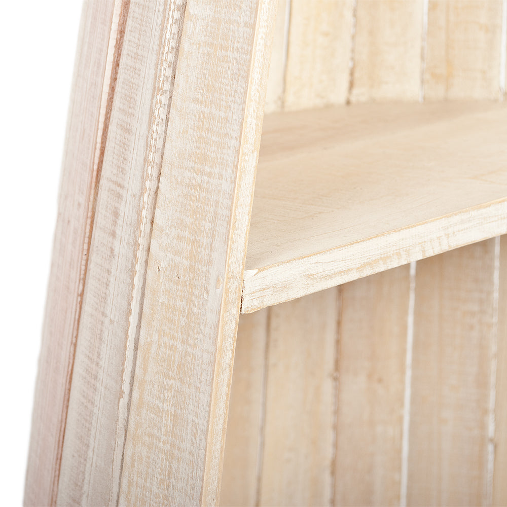 Bootsregal / Bücherregal LACI White Antique 150cm Massivholz