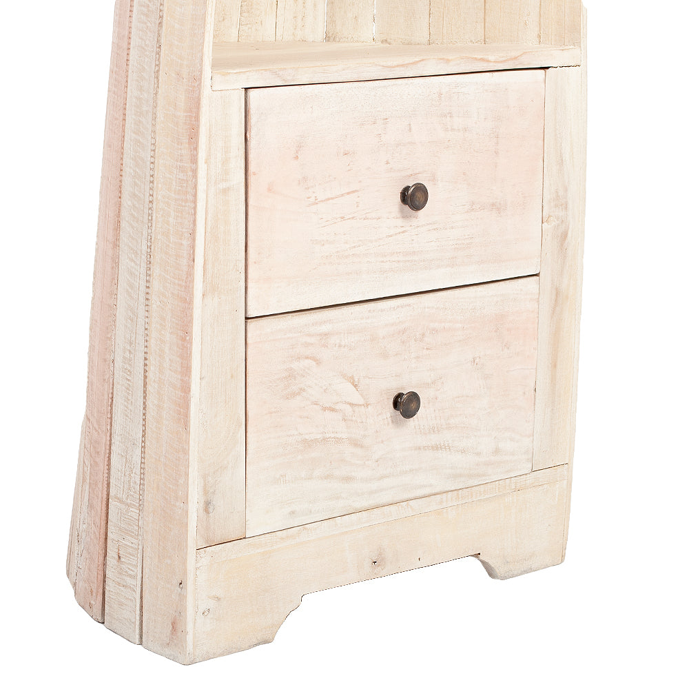 Bootsregal / Bücherregal LACI White Antique 150cm Massivholz