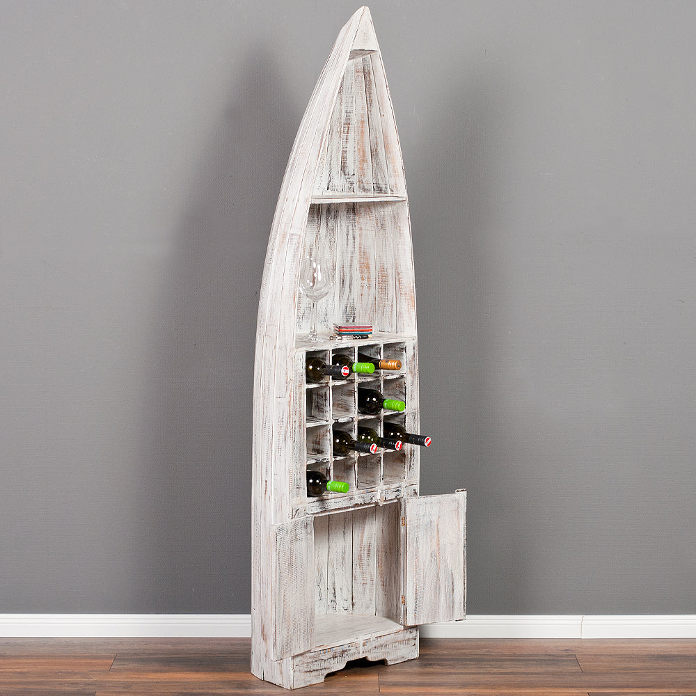 Weinregal PINTU White Antique ca. H195cm