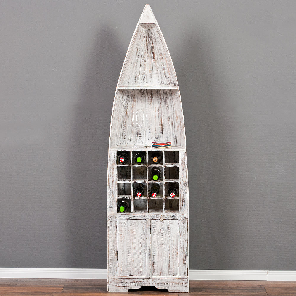 Weinregal PINTU White Antique ca. H195cm