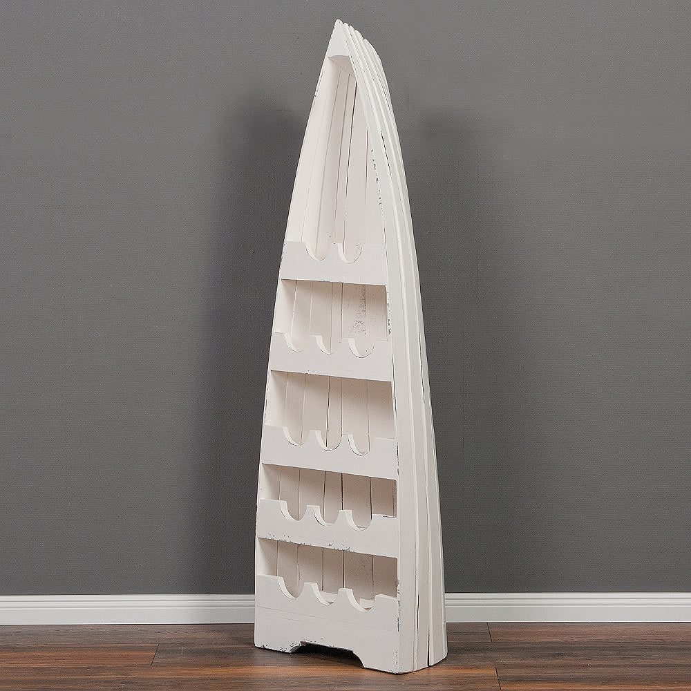 Bootsregal / Weinregal VINO-L ca. H150cm Antique-White