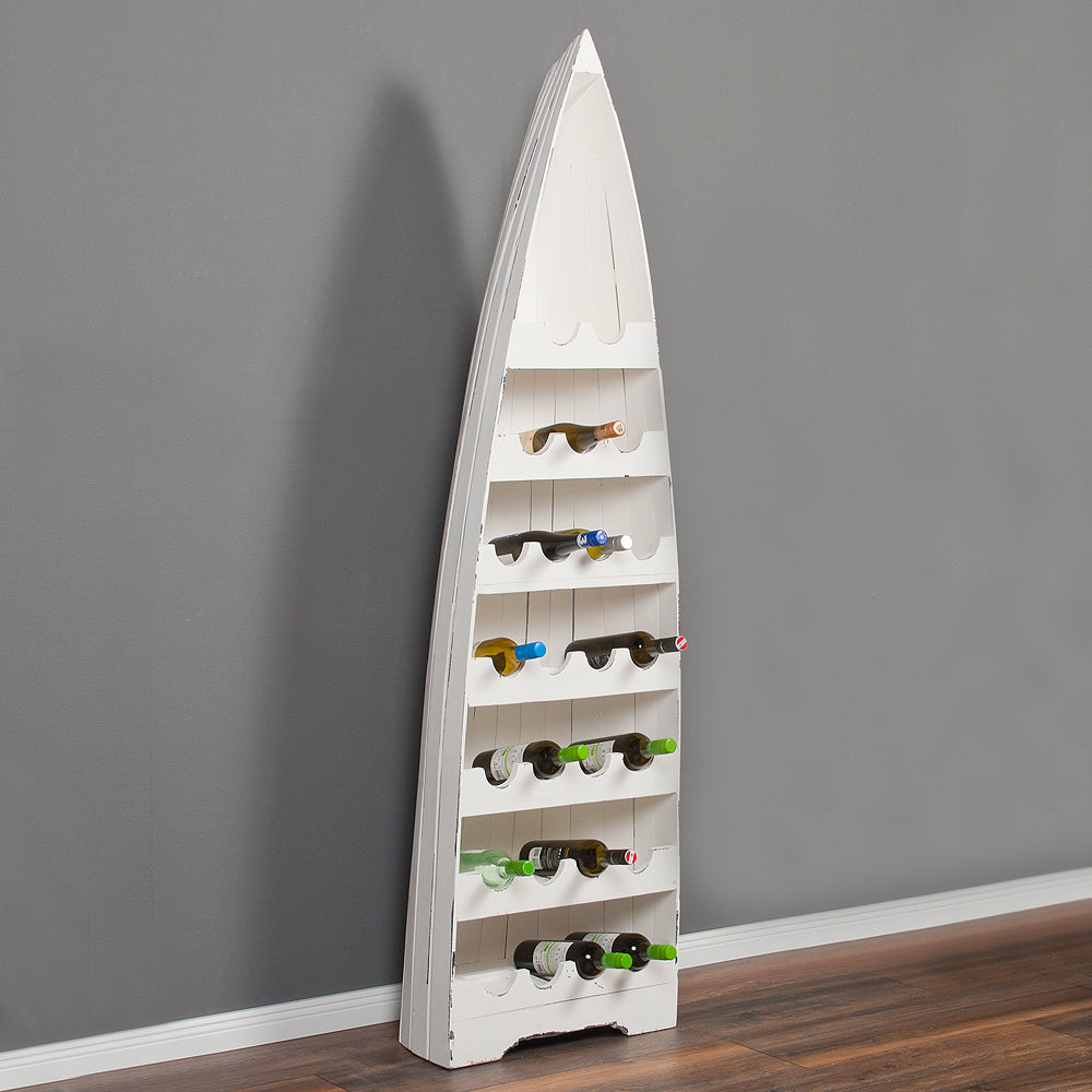 Bootsregal / Weinregal VINO-XL ca. H200cm Antique-White