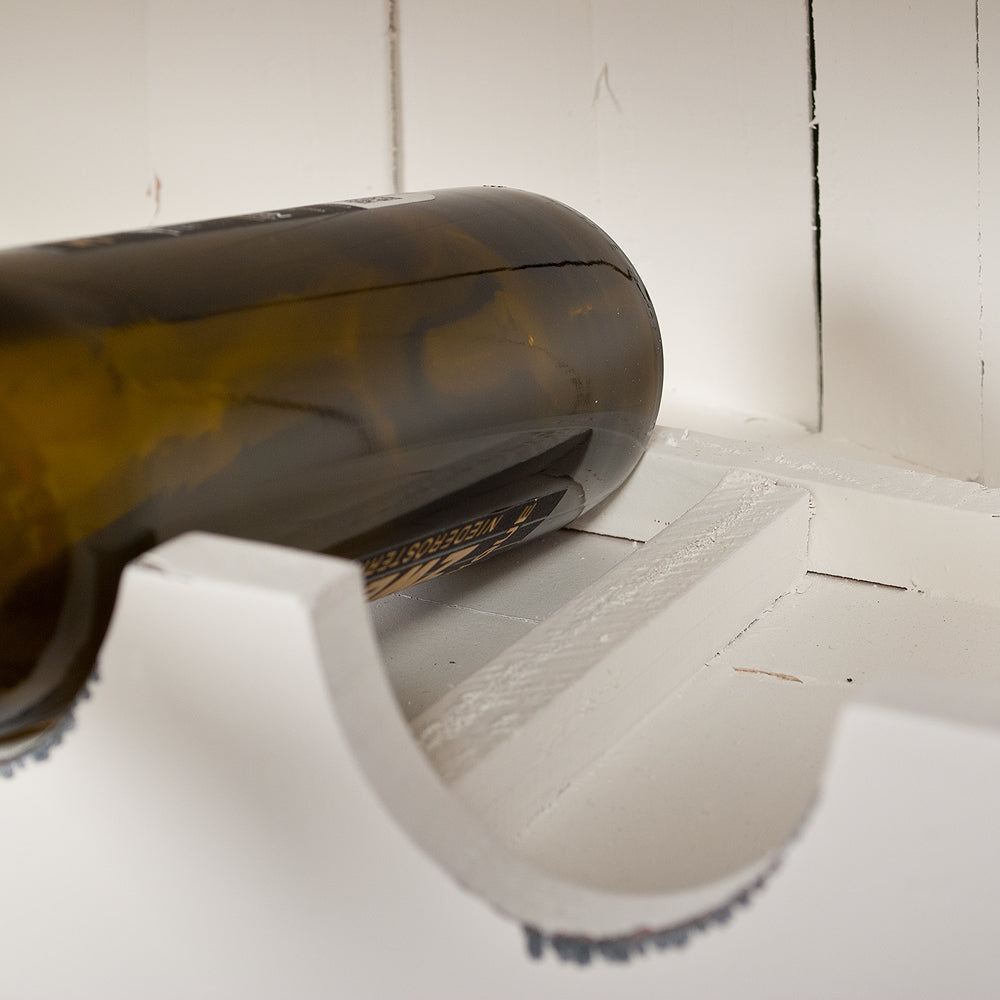 Massivholz Weinregal VINO ca. H200cm Antique-White Bootsregal