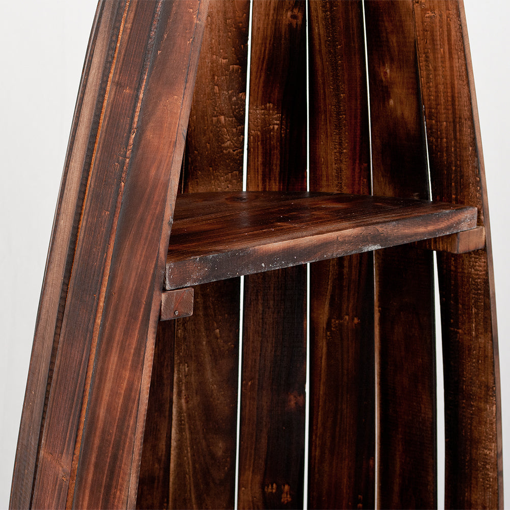 Bootsregal BALI Geflammt Albasia ca. H150cm