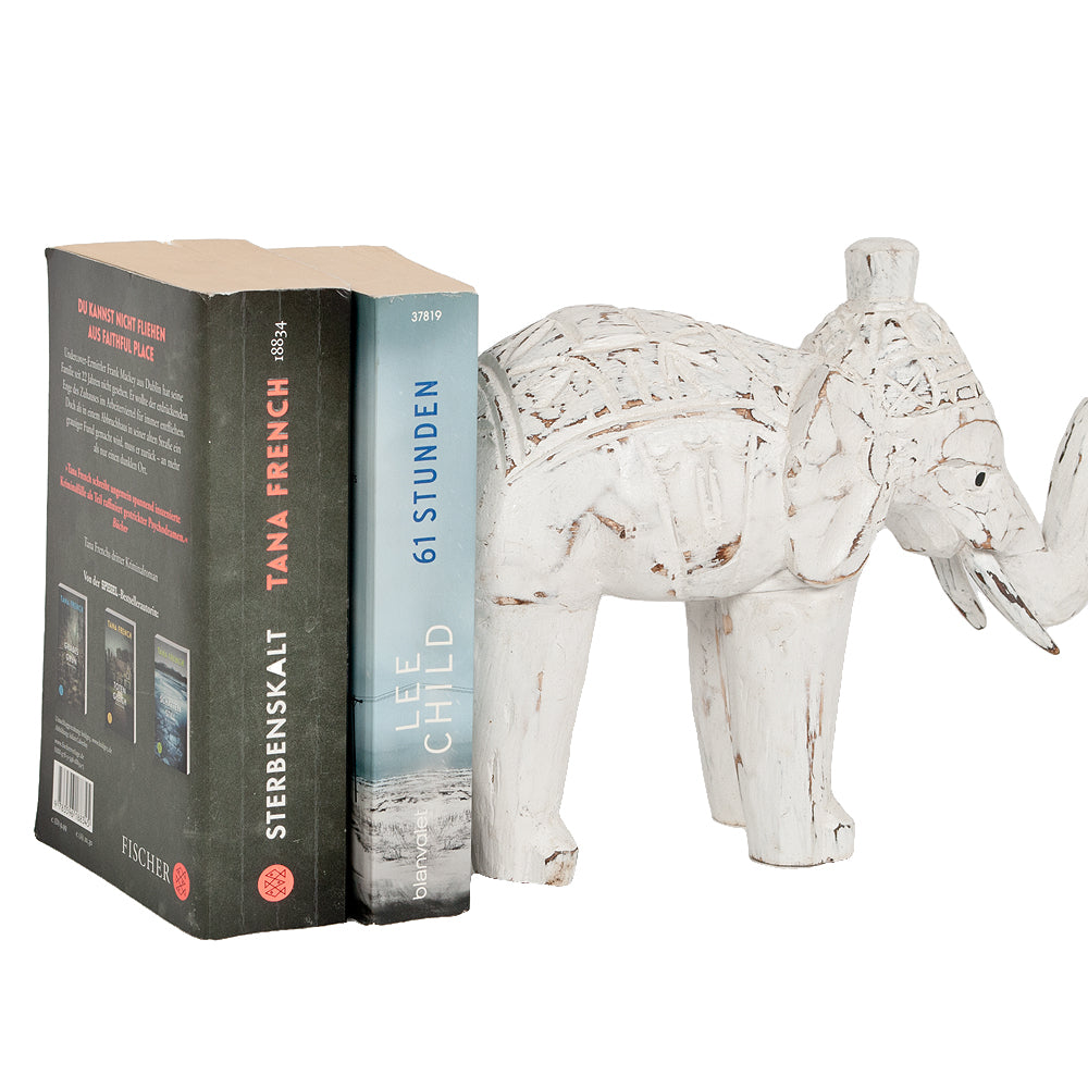 Buchstütze DUMBO-SMALL White Wash Albasia