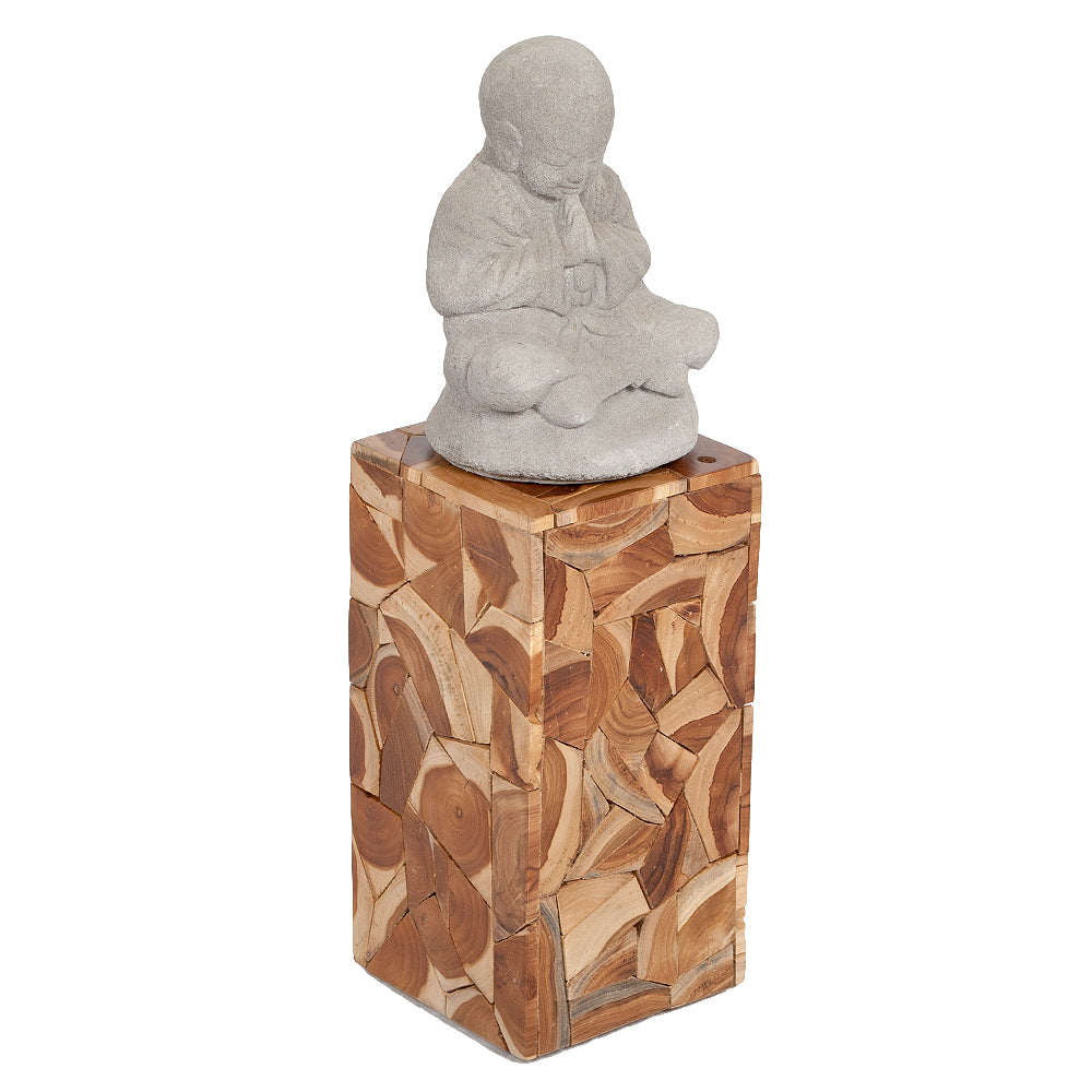 Buddha Figur BERDOA ca. H30cm Grau Zement