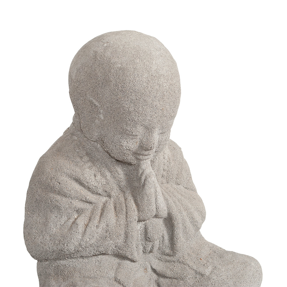 Buddha Figur BERDOA ca. H30cm Grau Zement