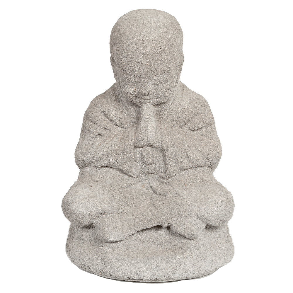 Buddha Figur BERDOA ca. H30cm Grau Zement