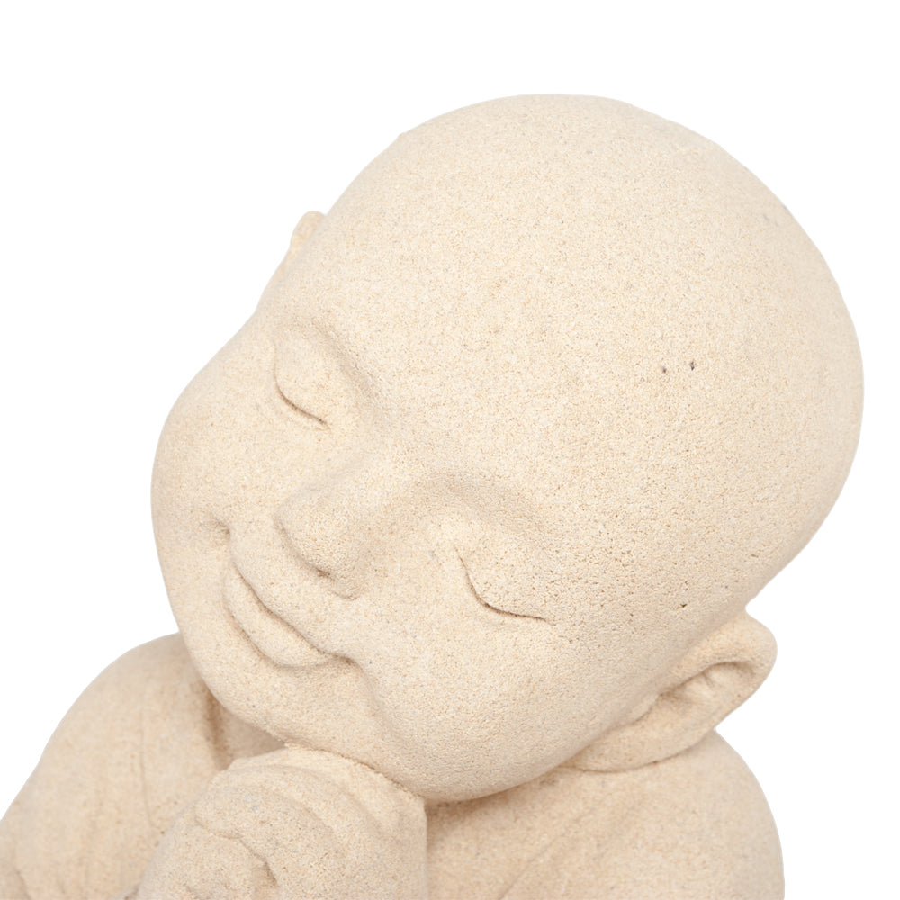 Buddha Figur DREAM ca. H42cm Antik-Beige Zement