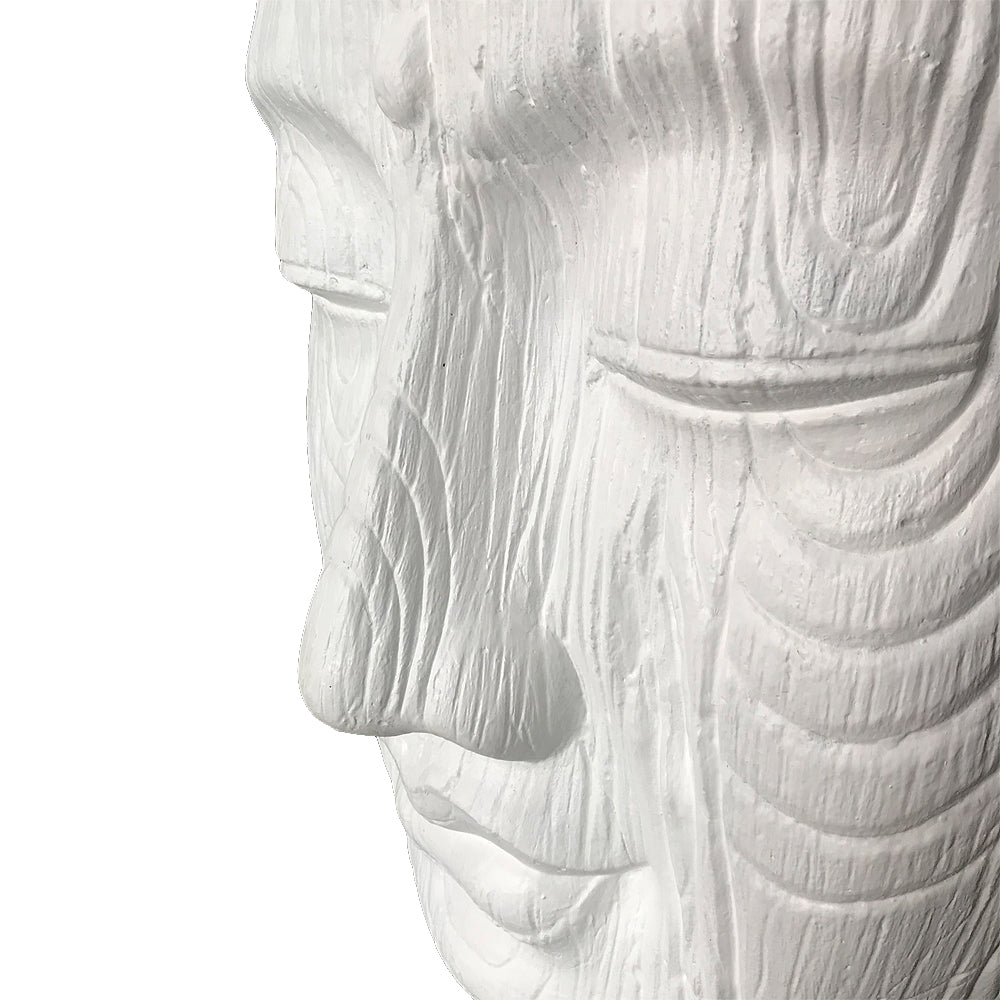 Riesiger Buddha Kopf BESAR-XXL ca. H170cm Weiß