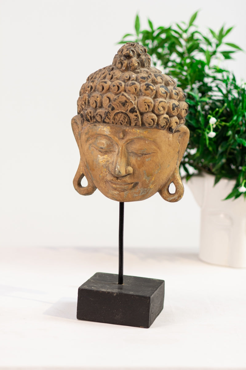 Buddha Maske KAPELA auf Standfuß