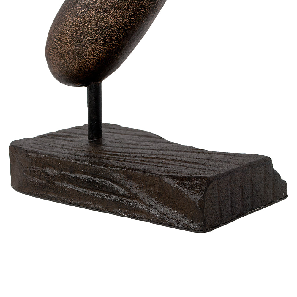 Spirituelle Buddha Statue RELAX 40cm gold-schwarz Deko Skulptur