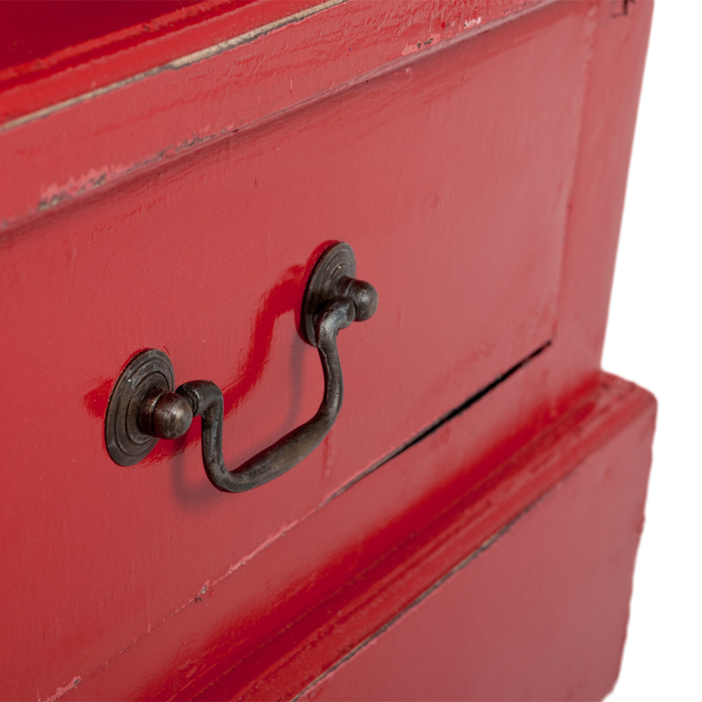 Bücherregal ANGELIQUE Antik Rot ca. B56cm