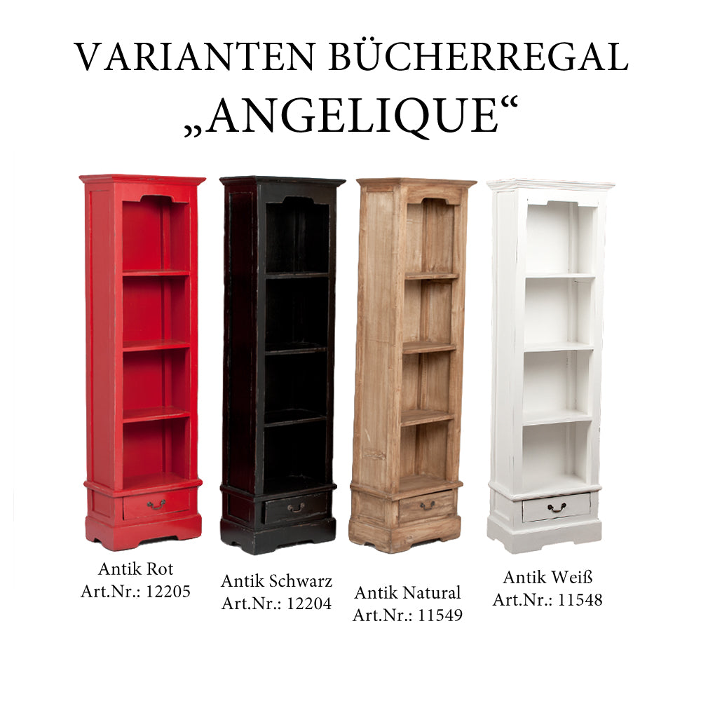 Bücherregal ANGELIQUE Antik Weiß ca. B56cm