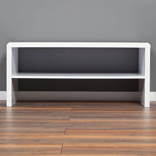 Couchtisch / TV Board CHARLIE mit Ablage Hochglanz Weiß