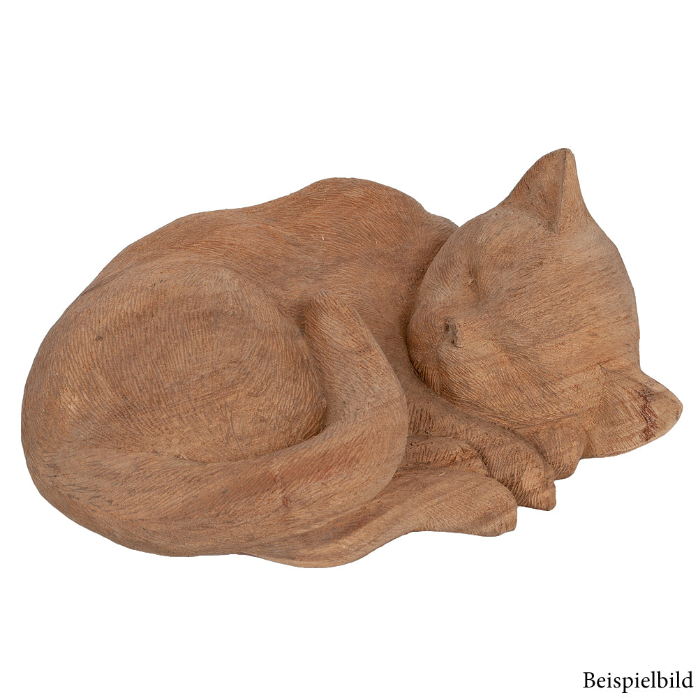 Deko-Katze KUCING Suar-Wood