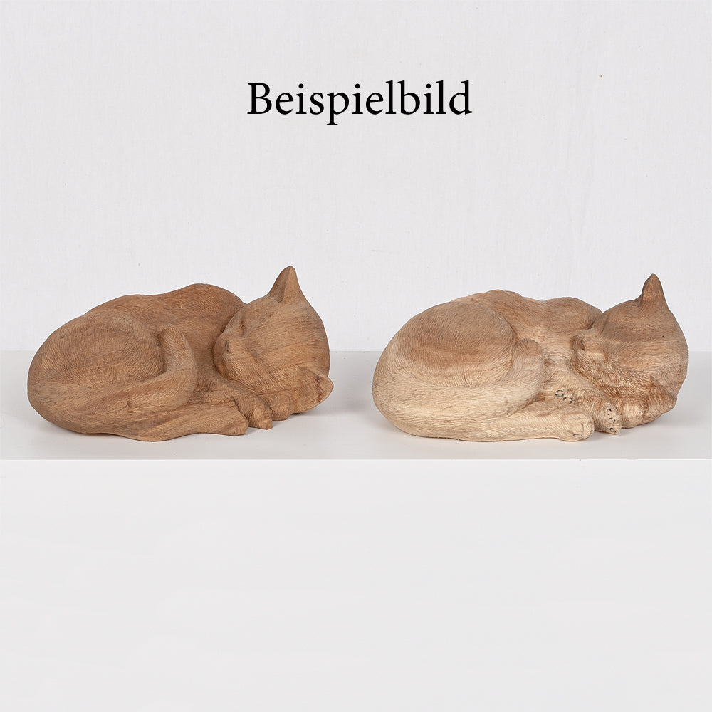 Deko-Katze KUCING Suar-Wood