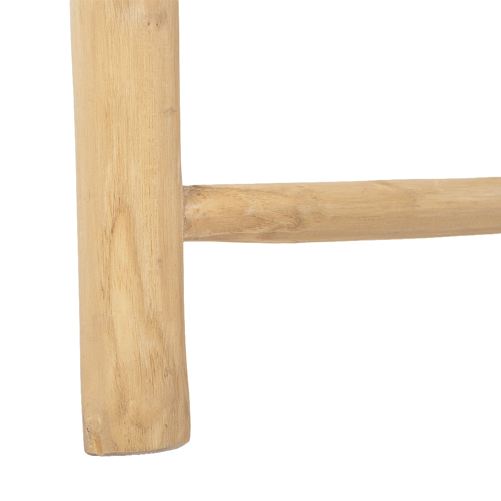 Deko-Leiter KEPALA H180cm Natural Teak Handtuchhalter Kleiderständer