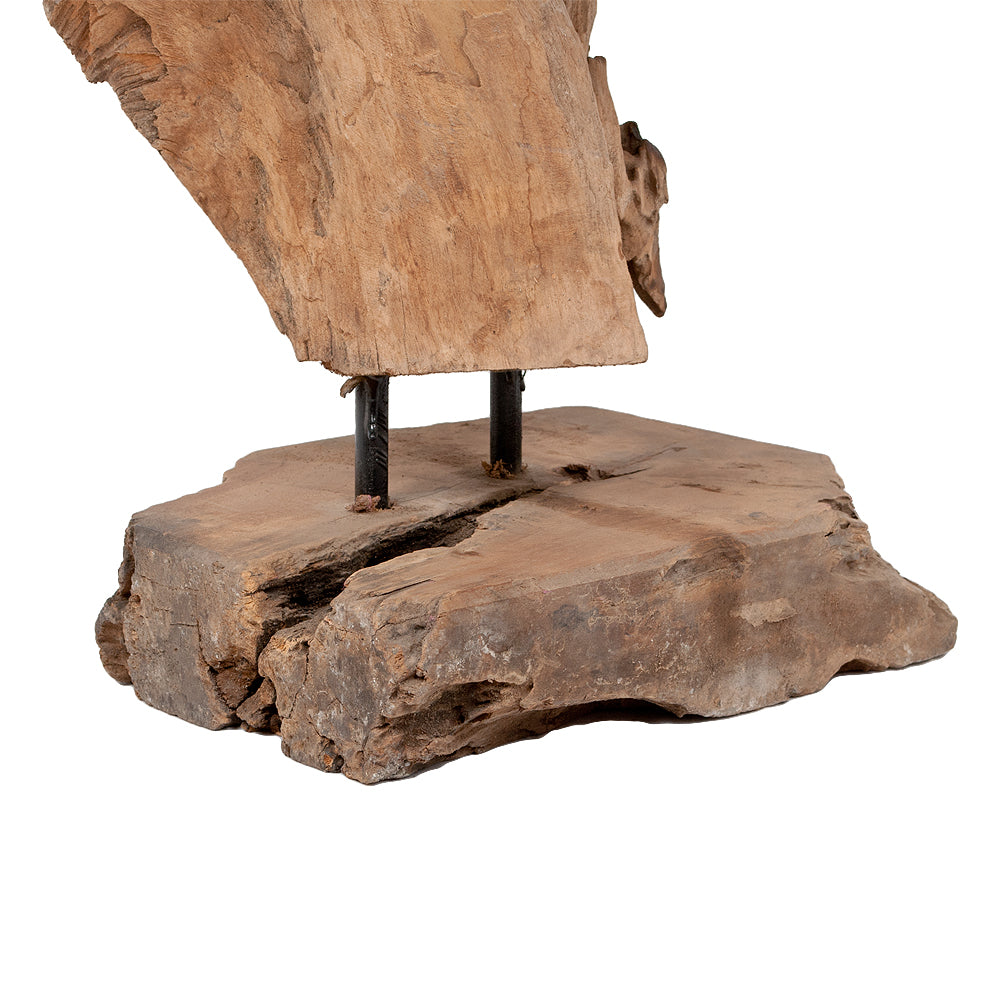 Einzigartiges Deko-Objekt DROP-DUO ca. H100cm Teakholz