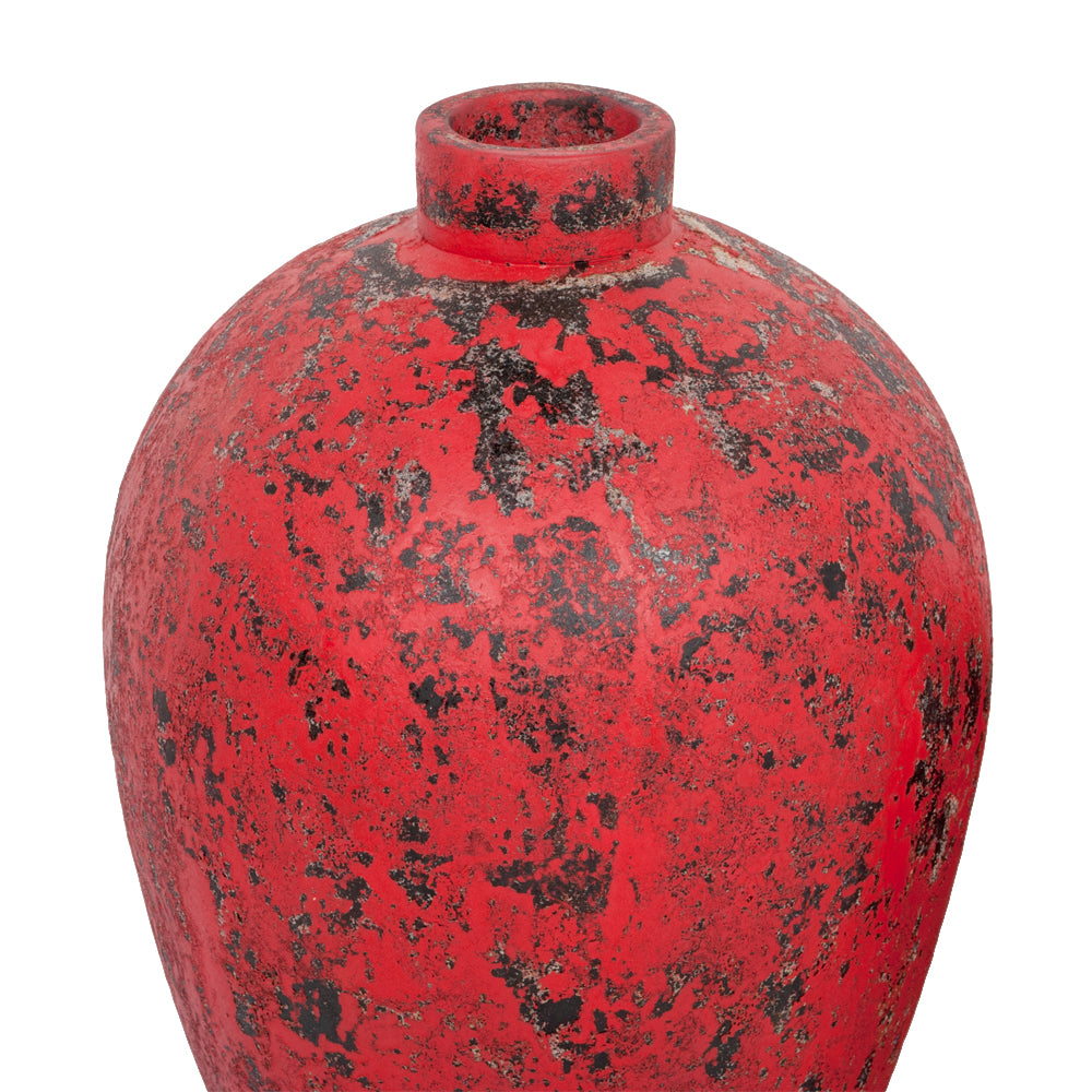 Deko-Vase COTTA-M Antik-Rot