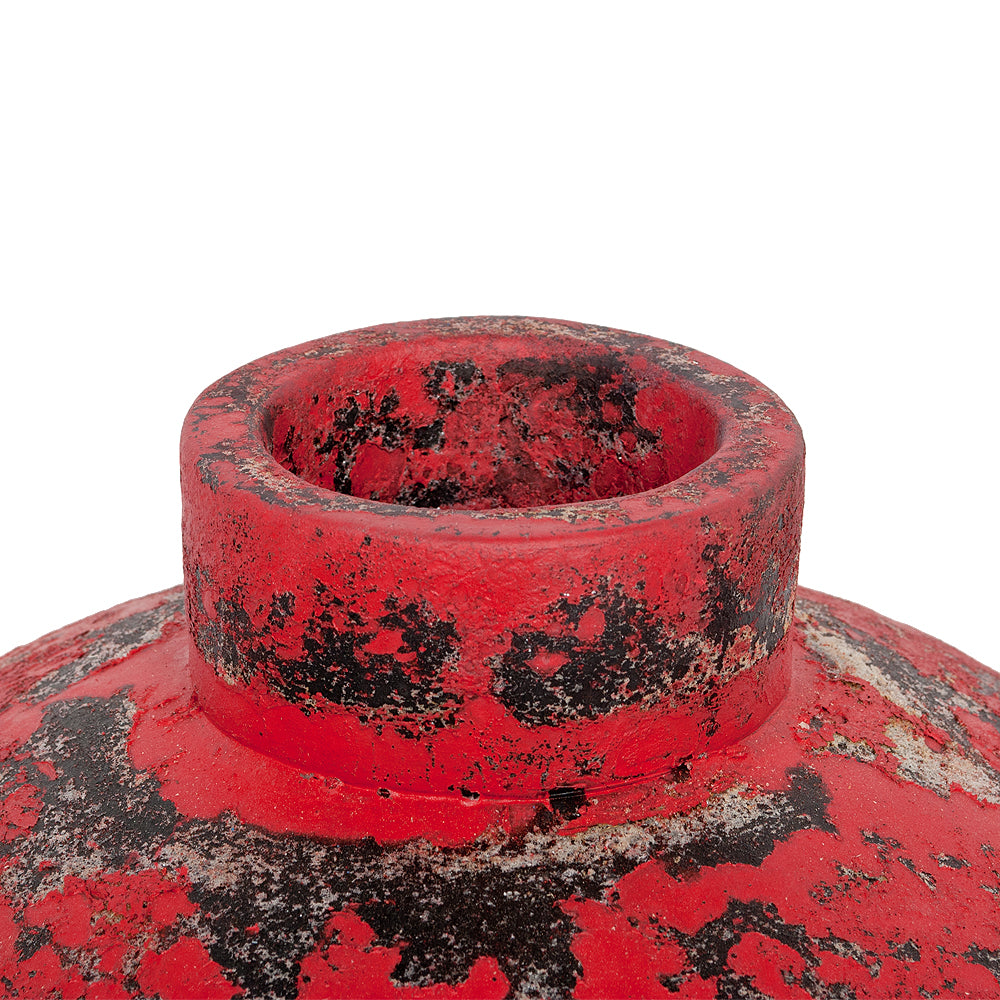 Deko-Vase COTTA-M Antik-Rot