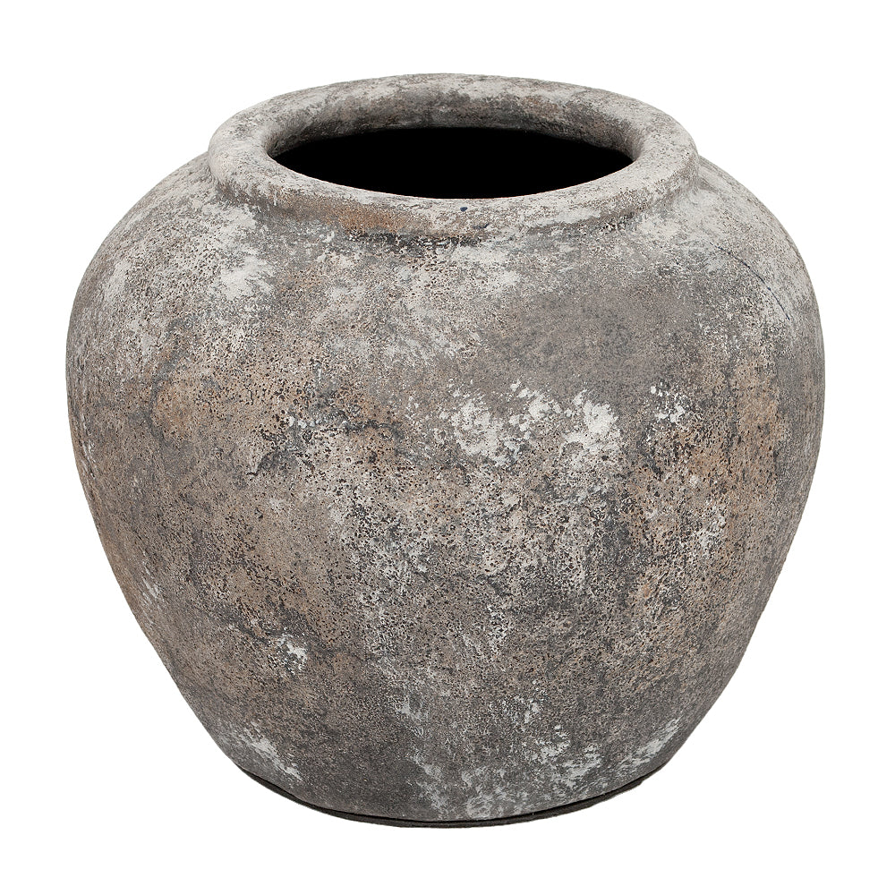 Deko-Vase KOROPI Antik-Grau ca. H20cm