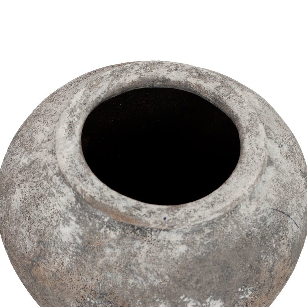 Deko-Vase KOROPI Antik-Grau ca. H20cm