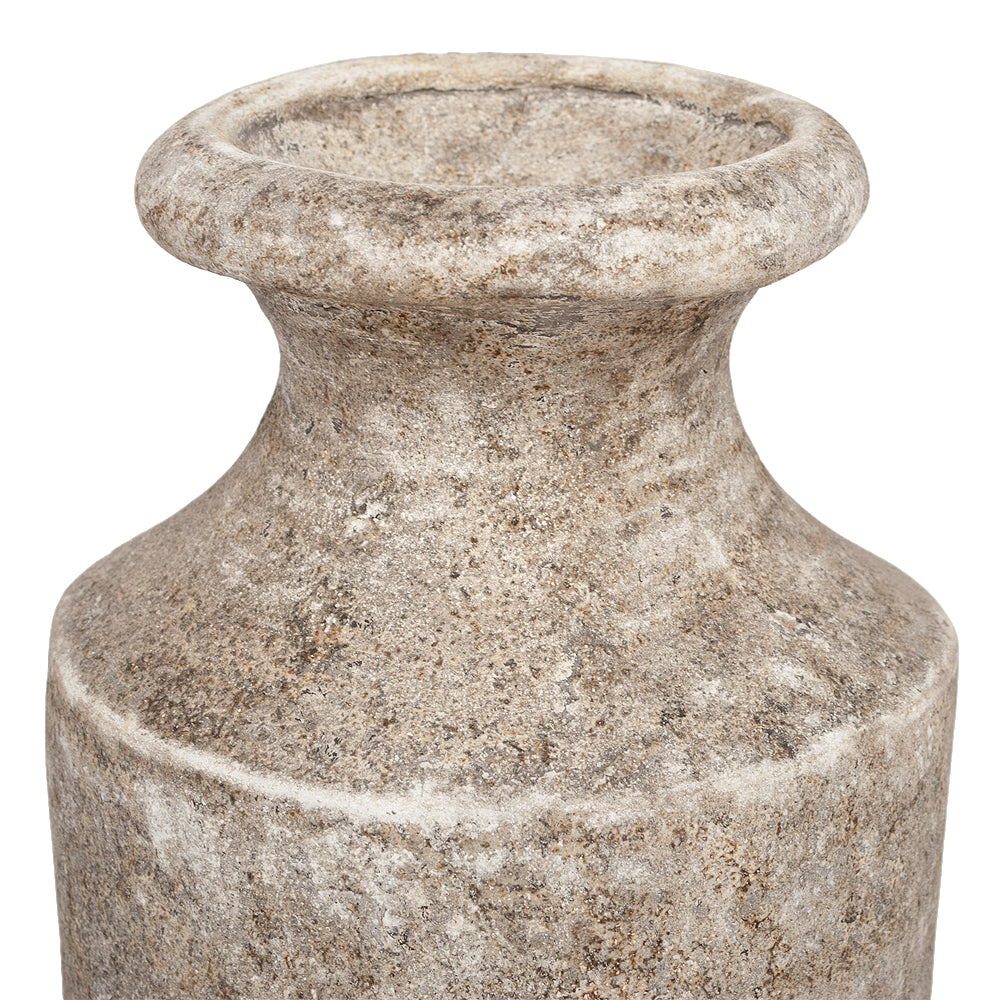 Deko-Vase OREOL Antik-Creme-Washed ca. H29cm