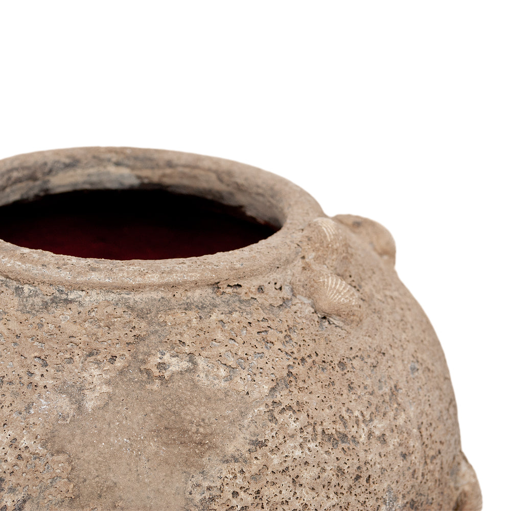 Deko-Vase SEANIC Antik-Fossil-Braun ca. H20cm