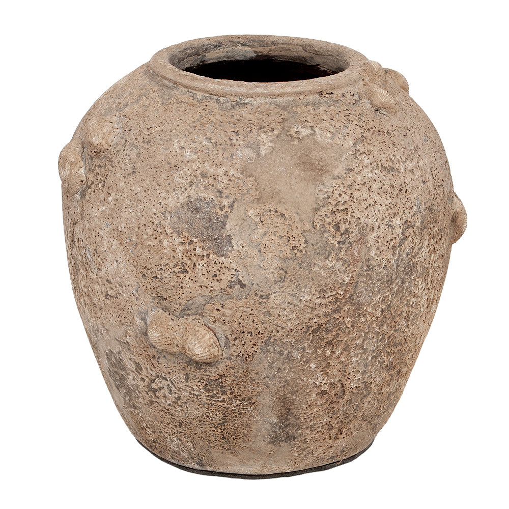 Deko-Vase SEANIC Antik-Fossil-Braun ca. H20cm