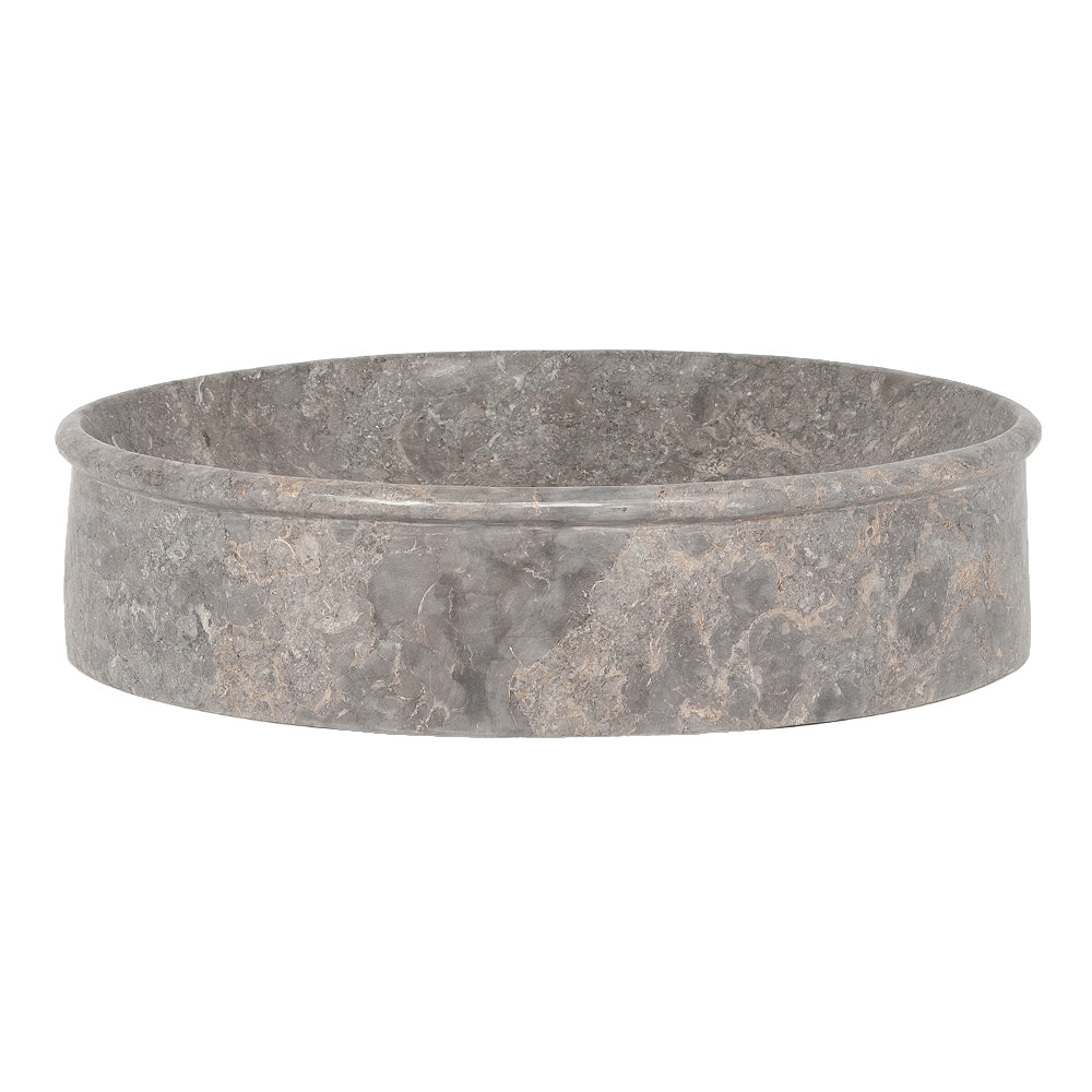 Marmor Waschbecken MARMER-oval Grau