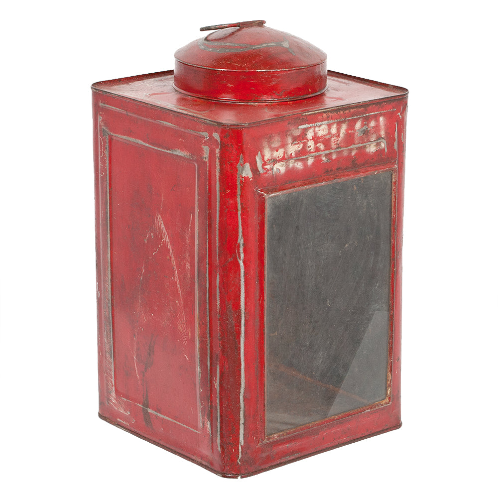 Metall Laterne CRACK ca. H40cm Antik-Rot