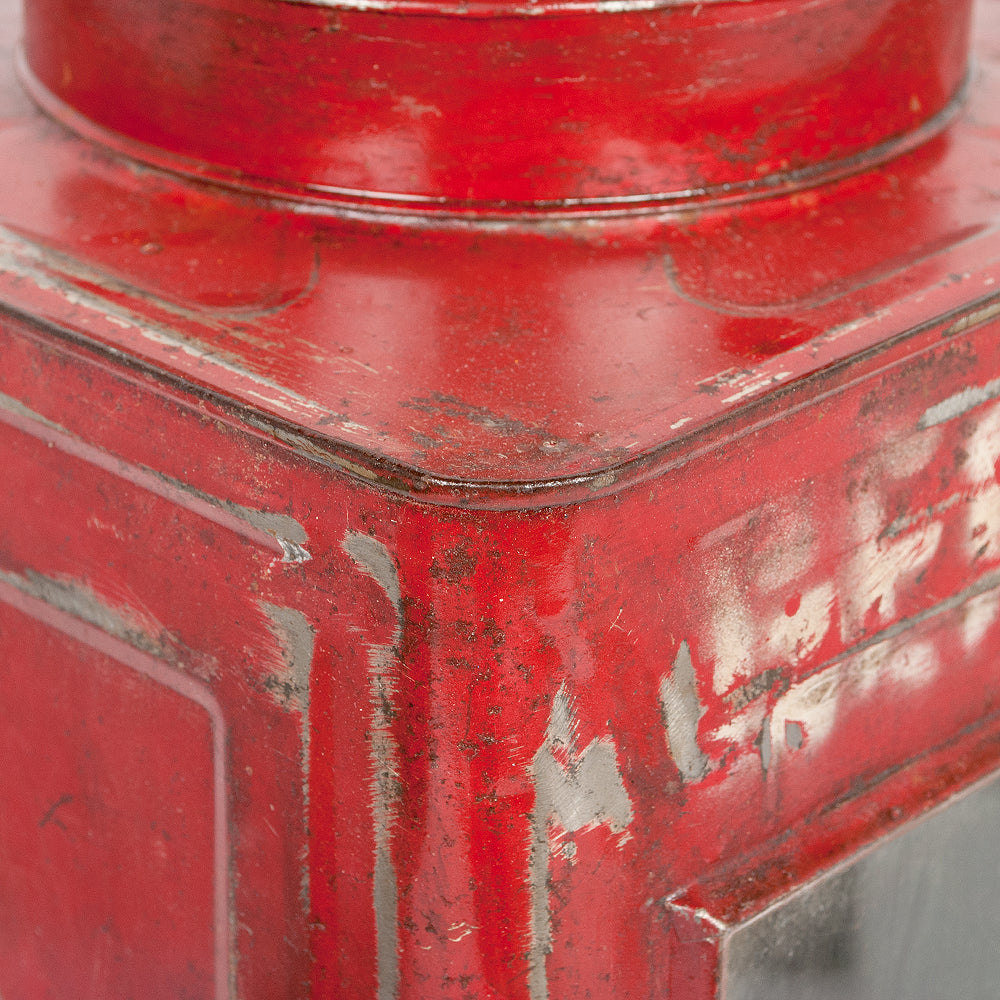 Metall Laterne CRACK ca. H40cm Antik-Rot