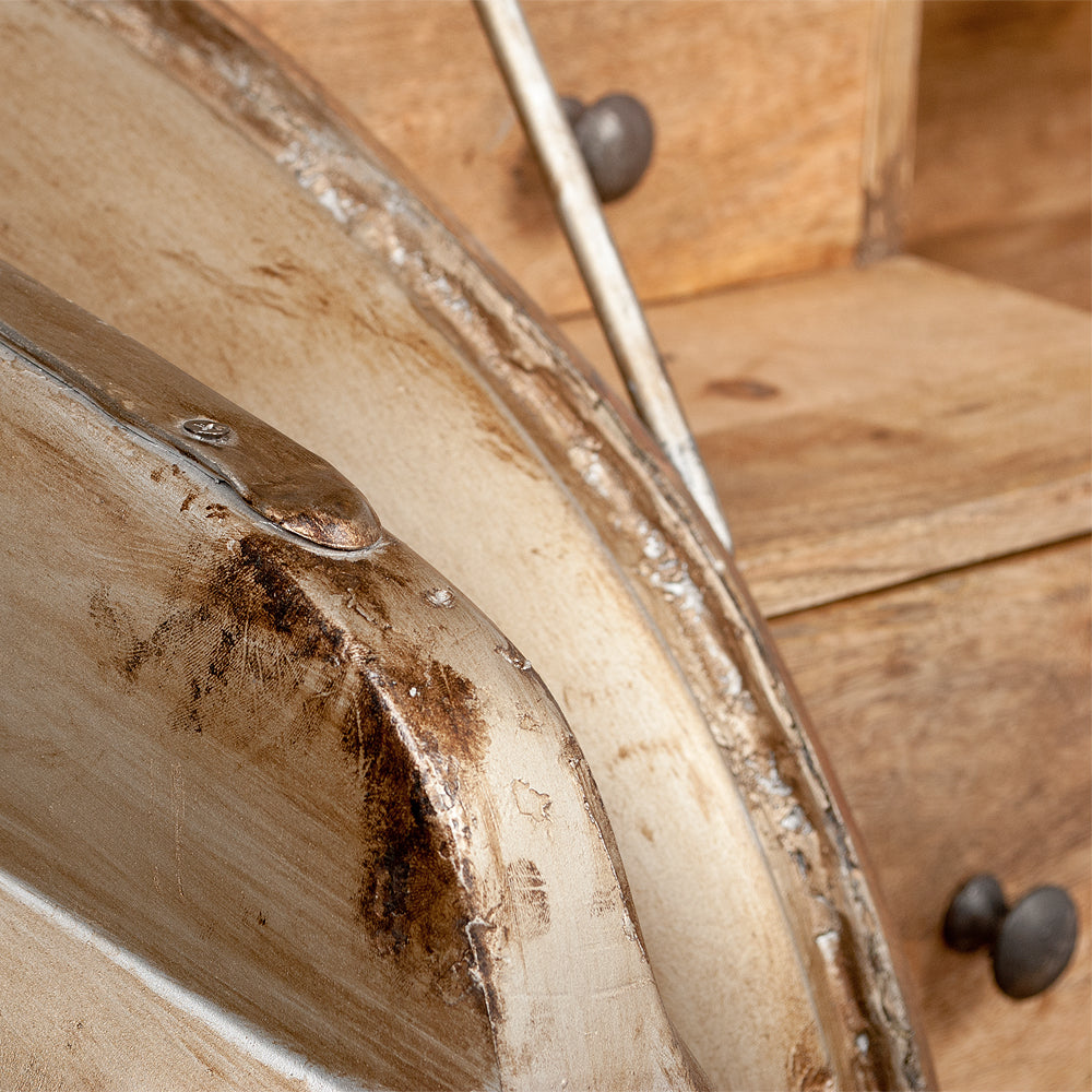 Oldtimer-Bar INDUSTRY Silber ca. L160cm Unikat